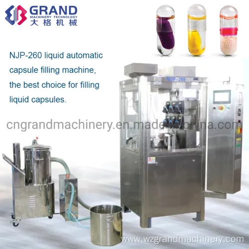 Liquid Capsule Filling Machine with Vacuum Cleaner Njp-260